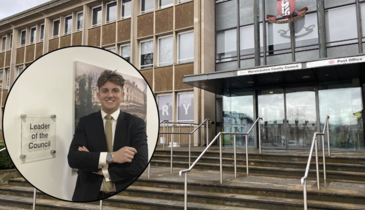 Warwickshire County Council leader George Finch, 19, aims to concurrently lead Nuneaton & Bedworth Borough Council (images by Nub News)