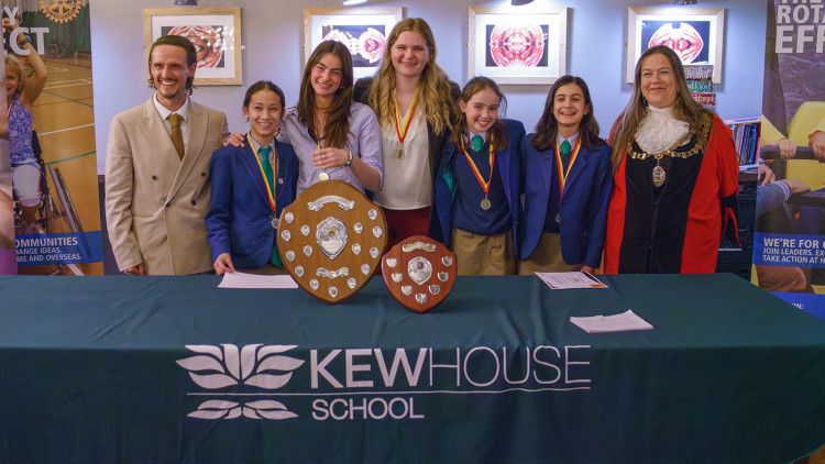 Pupils at Kew House School were crowned Borough Champions in both the junior and senior categories at this year’s Rotary Public Speaking Competition (credit: Kew House School).