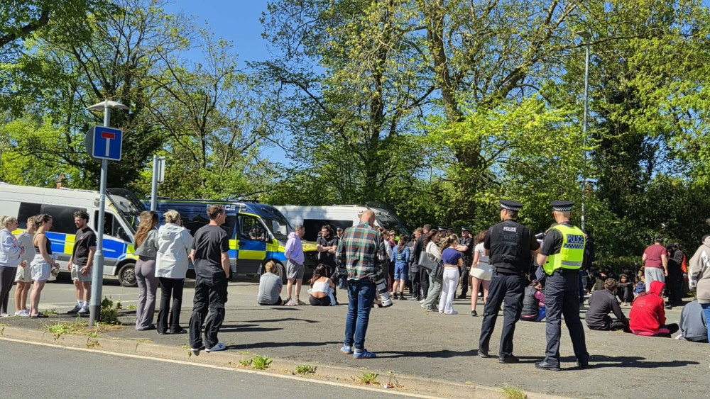 Nine members of the Ahmadi Religion of Peace and Light in Crewe have now been arrested (Photo: Ryan Parker).