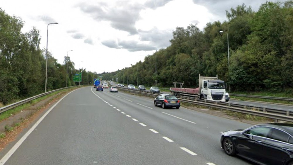 All lanes have reopened on the A500 northbound in Staffordshire (image via Google Street View)
