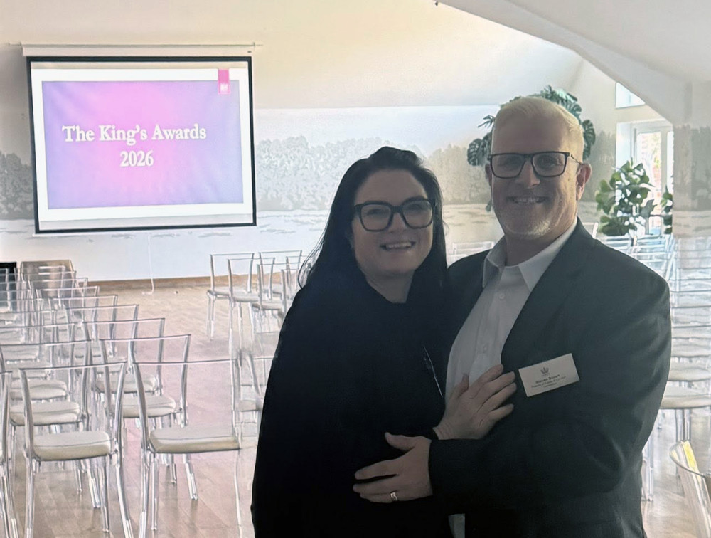 Steven and Cheryl Stuart at the reception