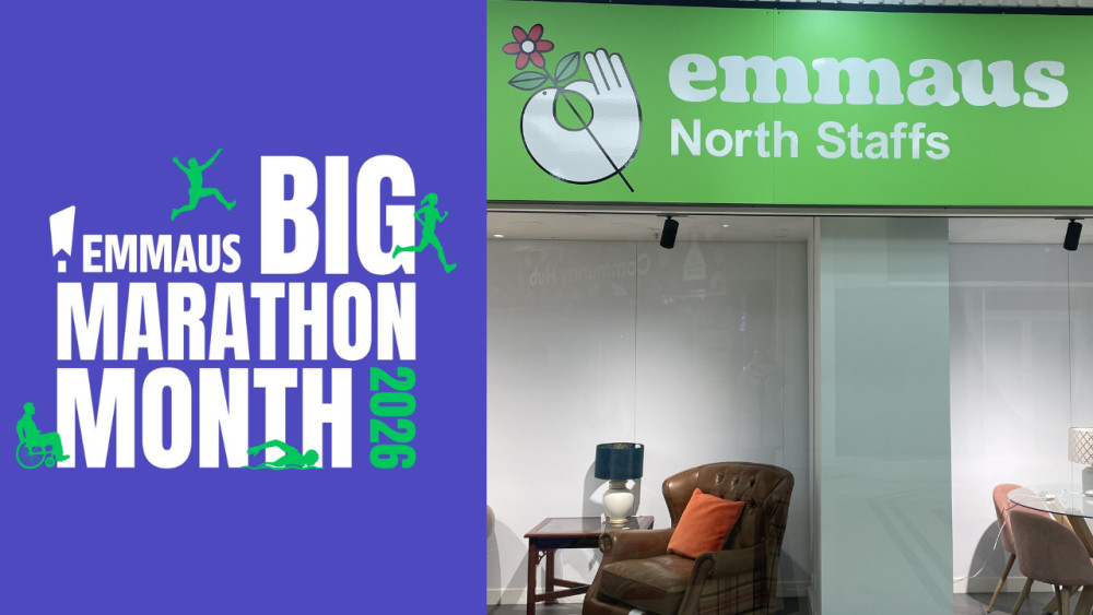 Emmaus North Staffs, which has a furniture shop in the Potteries Centre, has launched the 'Big Marathon Month' (image via Sonya Farrall) 