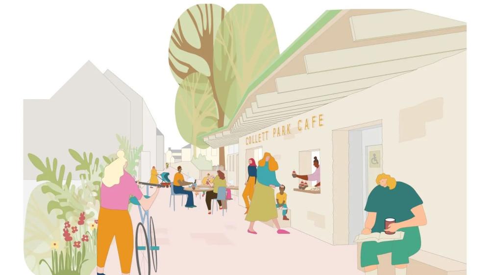  Shepton Mallet residents have been given a first look at plans for a new café and community space at Collett Park. (Images: Hayhurst & Co) 