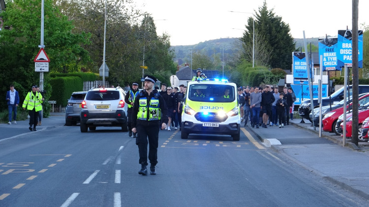 More than 3,200 fans attended the Macclesfield vs Chester derby (Image via: Nub News)