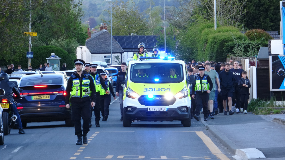 More than 3,200 fans attended the Macclesfield vs Chester derby (Credit: Warren Nesbit)