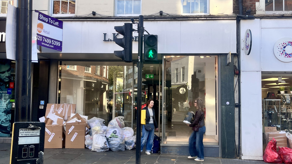 LK Bennett on Hill Road, Richmond has officially left the high street (credit: Nub News).