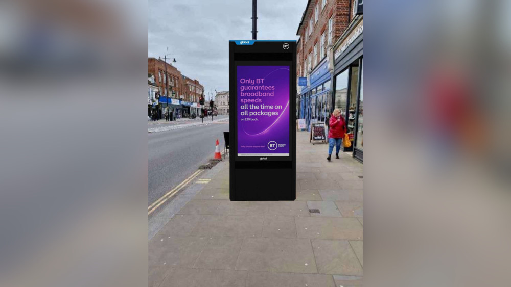An artist impression of the new BT telephone unit on King Street, Twickenham (credit: Planning application).