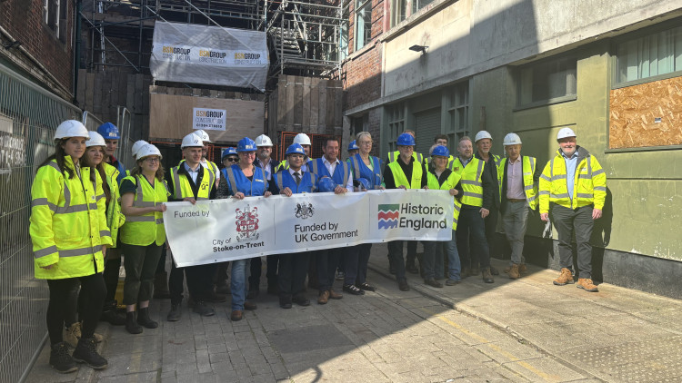 Council Leader Jane Ashworth, Cllr Finlay Gordon-McCusker and David Williams MP were among those visiting the site (images via Liana Snape)