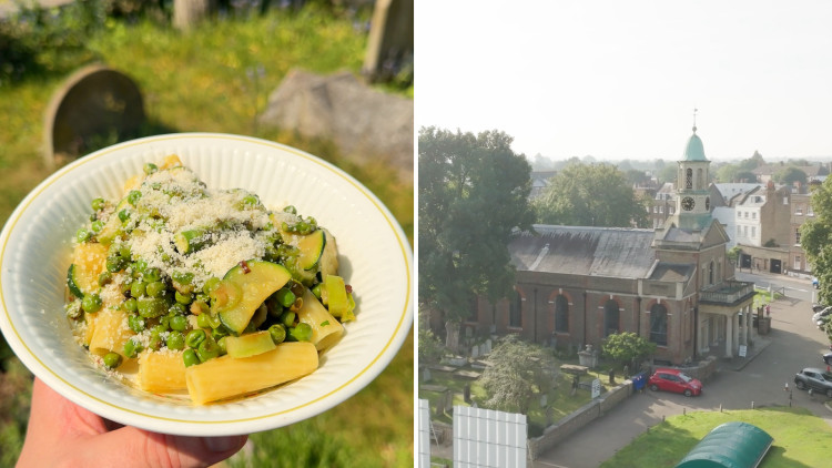 St Anne’s Church in Kew is bringing back its much-loved Sunday Teas, with homemade cakes, Pimm’s and weekly £4 pasta specials on offer from 3 May (credit: Richard Crampton-Platt).