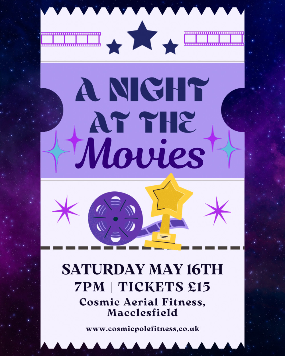Cosmic Aerial Fitness presents: A Night At The Movies