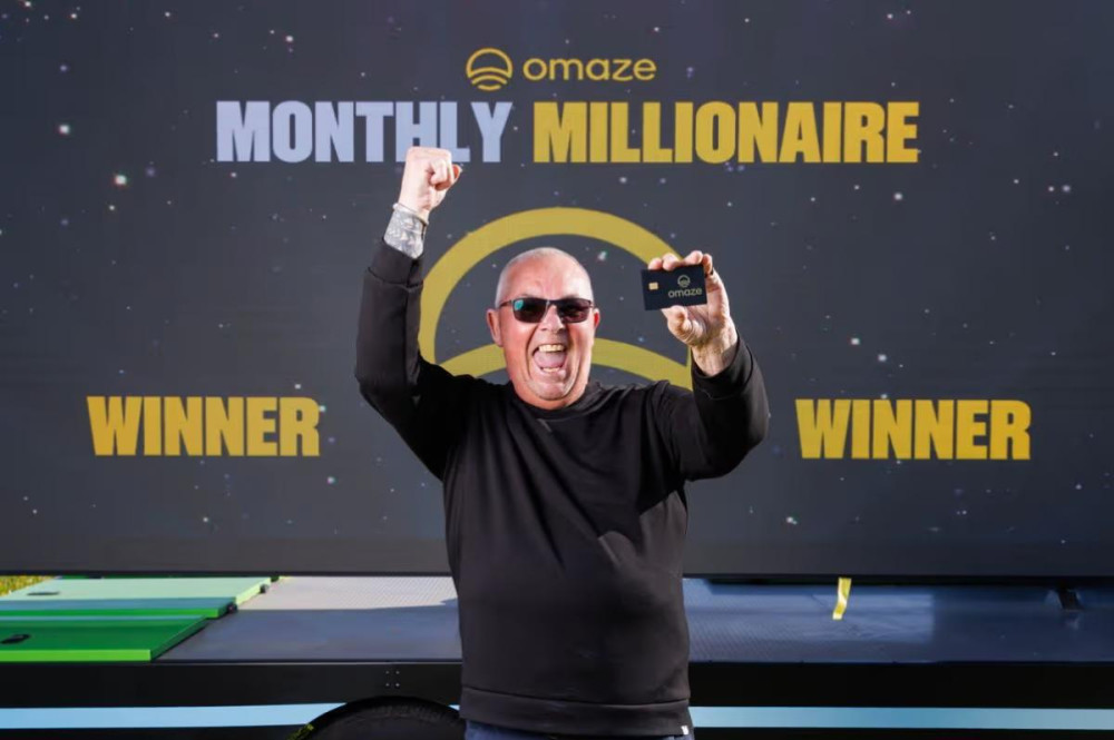 Andrew Williams, 66, from Shepton Mallet, has won £1 million in the Omaze Monthly Millionaire Draw just days after retiring. (Omaze) 