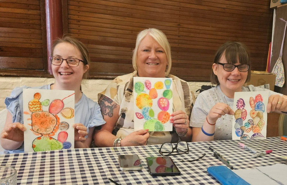 The Friday Arts and Crafts club for adults with additional needs 