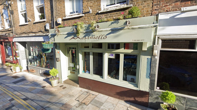 Masaniello on Church Street, Twickenham has applied for extra outdoor seating (credit: Google Maps).