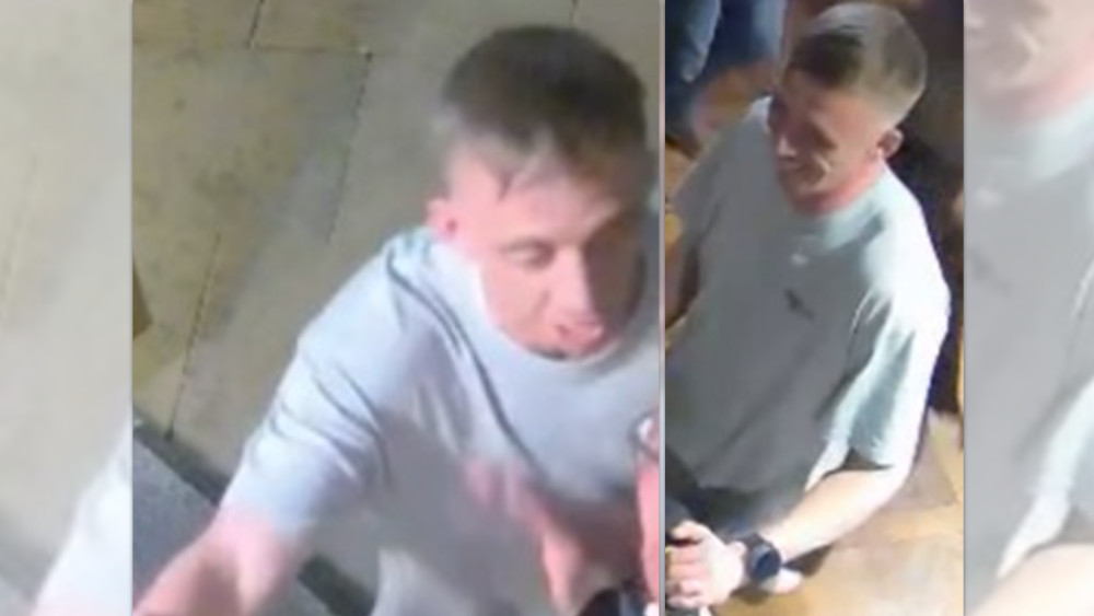 Police would like to speak to the man pictured as they believe he could assist in their enquiries (Images via GMP)