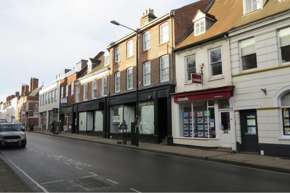 The former Ask Italian unit on High Street needs structural repairs again (image via planning application)