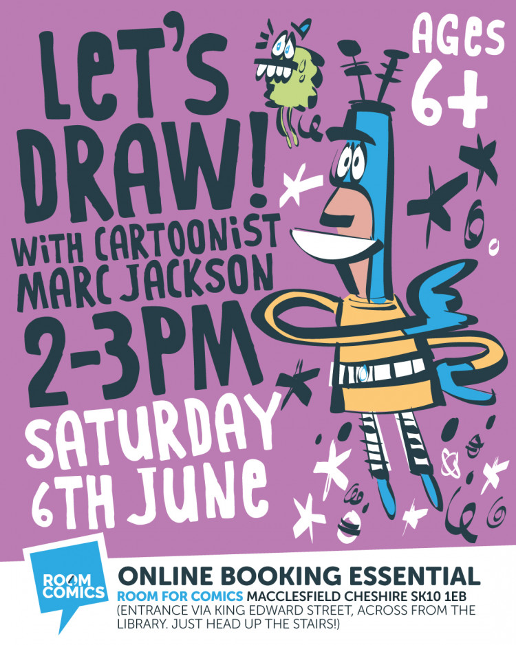 LET’S DRAW! Saturday Cartoon Art Club!
