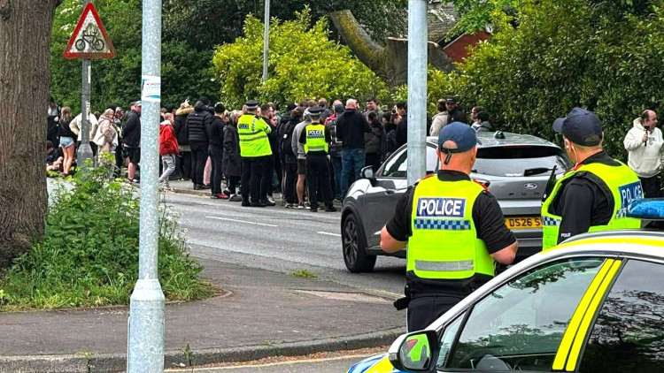 Since Webb House was reopened to the Ahmadi Religion of Peace and Light on 4 May, protests have taken place outside Webb House's gates each day since (Photo: Nub News).
