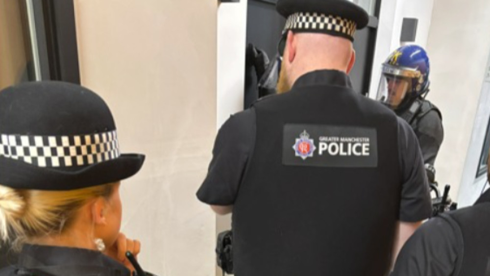 Police carried out a search warrant in Reddish on Friday 1 May as part of an effort to crack down on illegal drugs (Image - GMP)