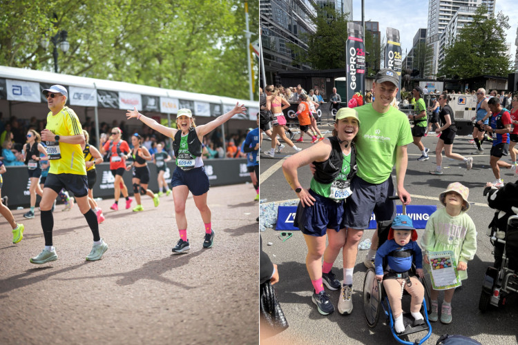 Catherine Powers, a mum of two from Hampton Hill, ran the London Marathon to raise money for a Kingston-based children's charity (Image supplied)