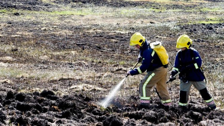 Outdoor fires can pose a threat to people and wildlife (image via Staffordshire Fire and Rescue Service)