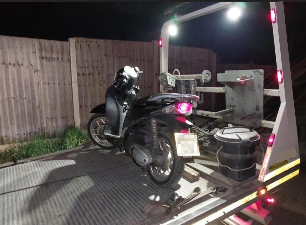 The recovered bike
