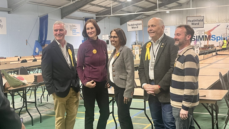 The Liberal Democrats celebrate taking control of all 54 Richmond Council seats (credit: Nub News).