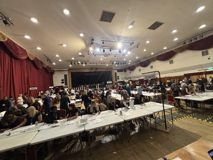Counting is underway