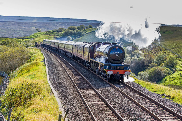 The Northern Belle arrives into Crewe just before 6am on Thursday 14 May, before departing at 6.10am (Photo: Supplied).