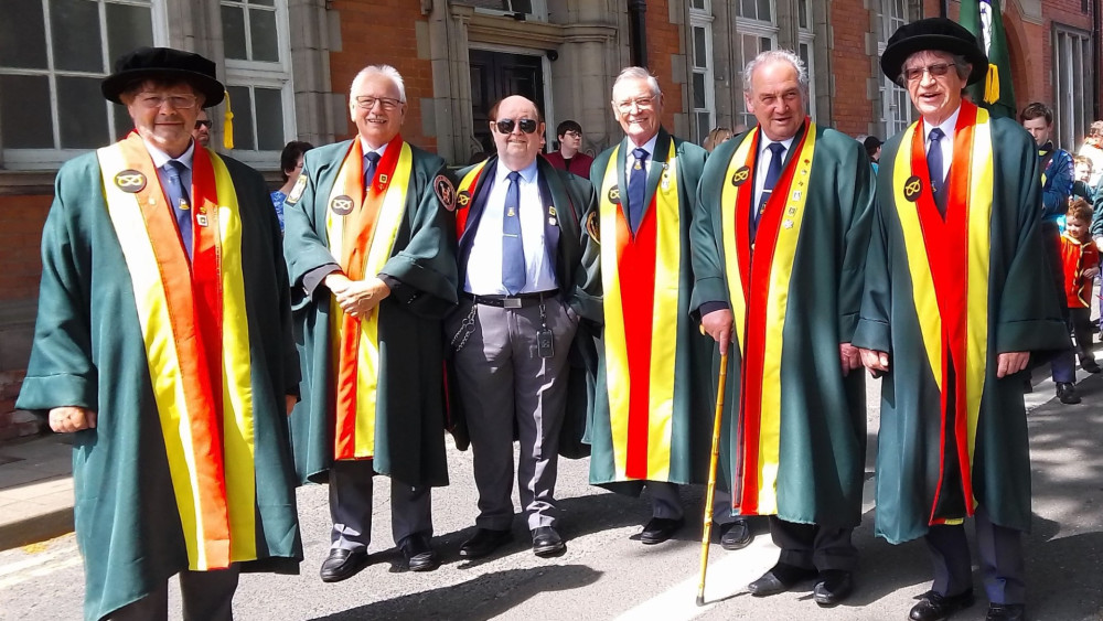 Burgesses are sworn in by the mayor (image via Stafford Burgesses Guild)