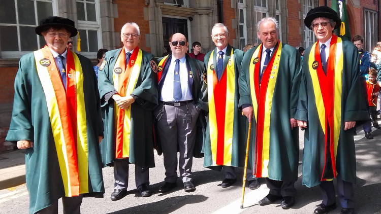 Burgesses are sworn in by the mayor (image via Stafford Burgesses Guild)