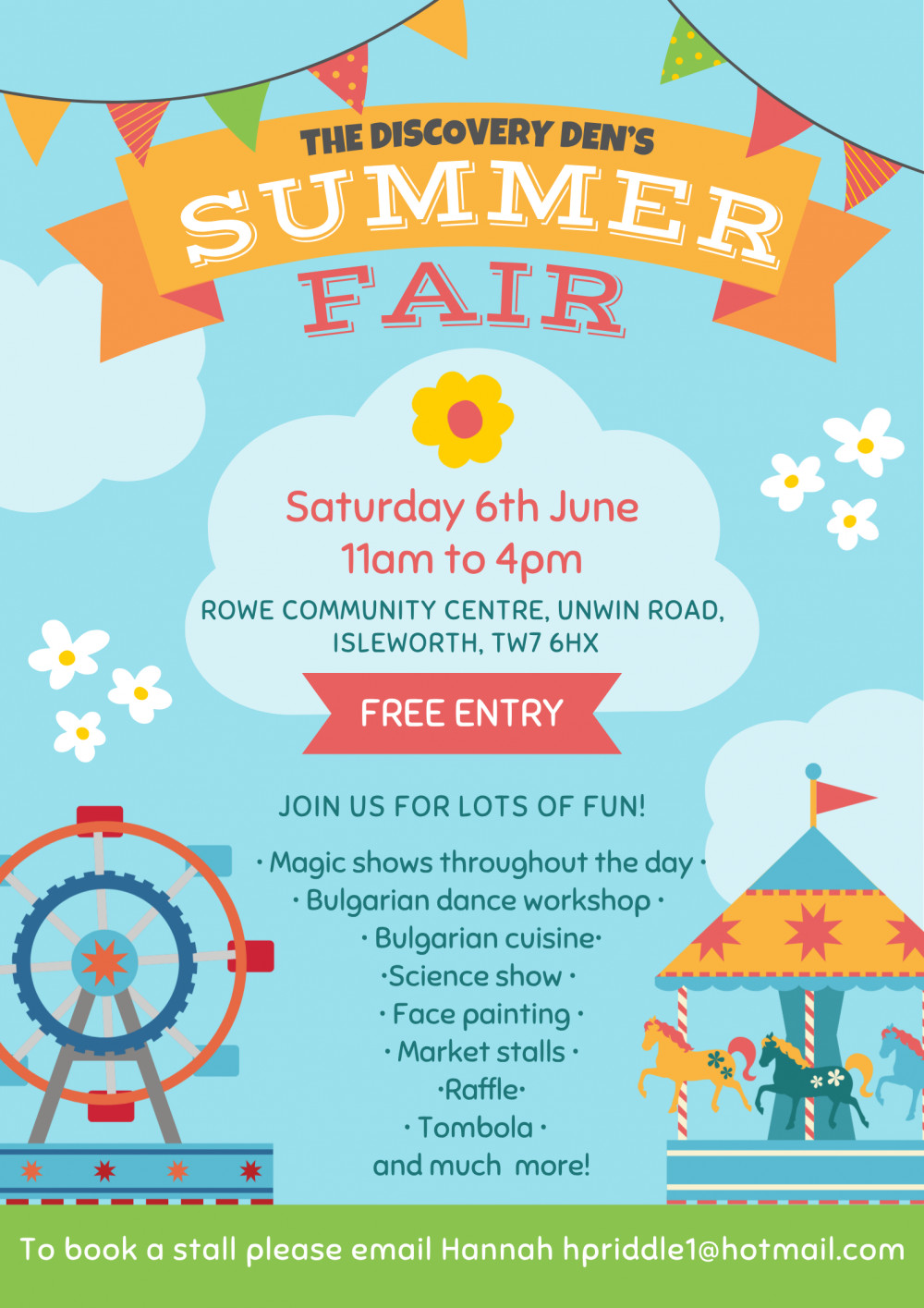The Discovery Den's Summer Fair