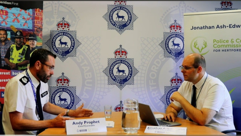 Residents can also suggest issues they would like raised by emailing commissioner@herts-pcc.gov.uk