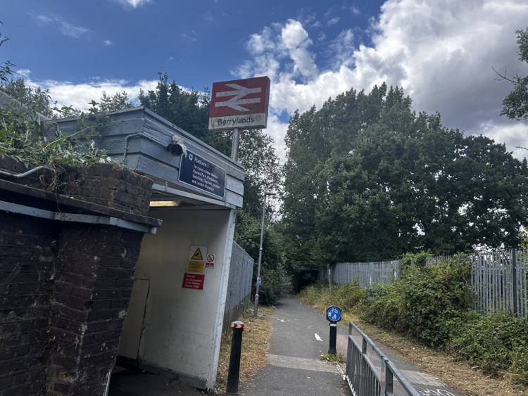 The station, which sits on a five-metre-high embankment, opened in 1933 and is one of the few remaining stations in London that still has wooden platforms (Credit: Tilly O'Brien)