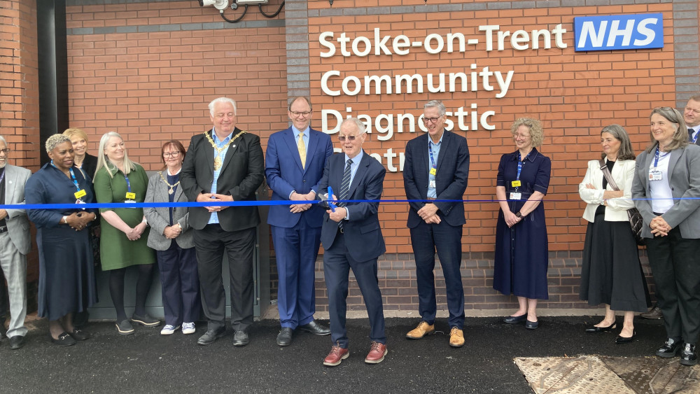The official opening of the Community Diagnostics Centre at Etruria Road, Hanley (image via Kerry Ashdown - LDR)