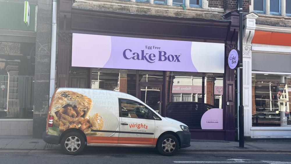 The new Eggfree Cake Box on The Strand, Longton (image via Nub News)