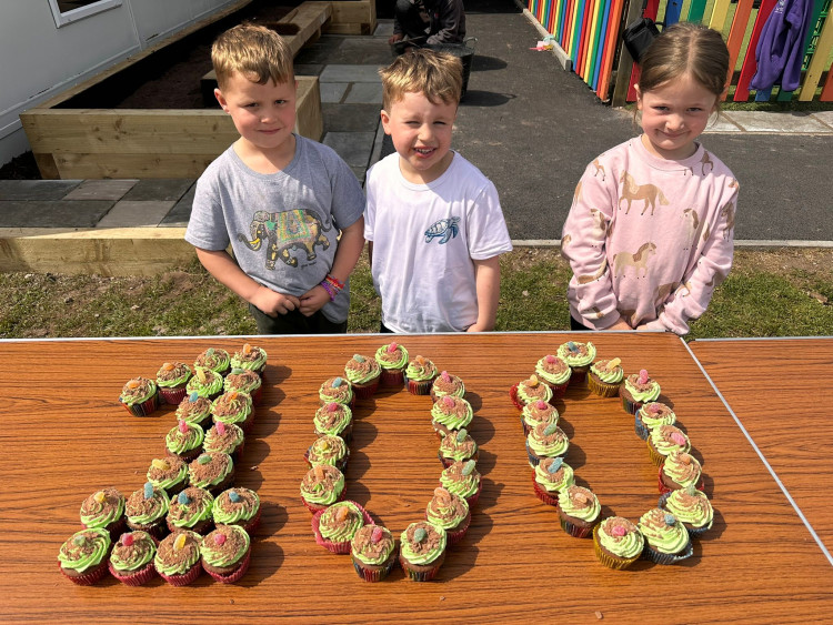 Children at Acton CE Academy, Chester Road, came together to celebrate the 100th birthday of David Attenborough (Photo: Supplied).