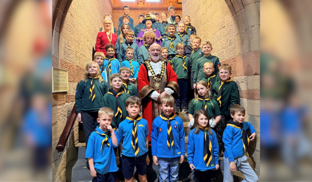 6th Congleton Scout Group recently enjoyed a visit to Congleton Town Hall (Credit: CTC)