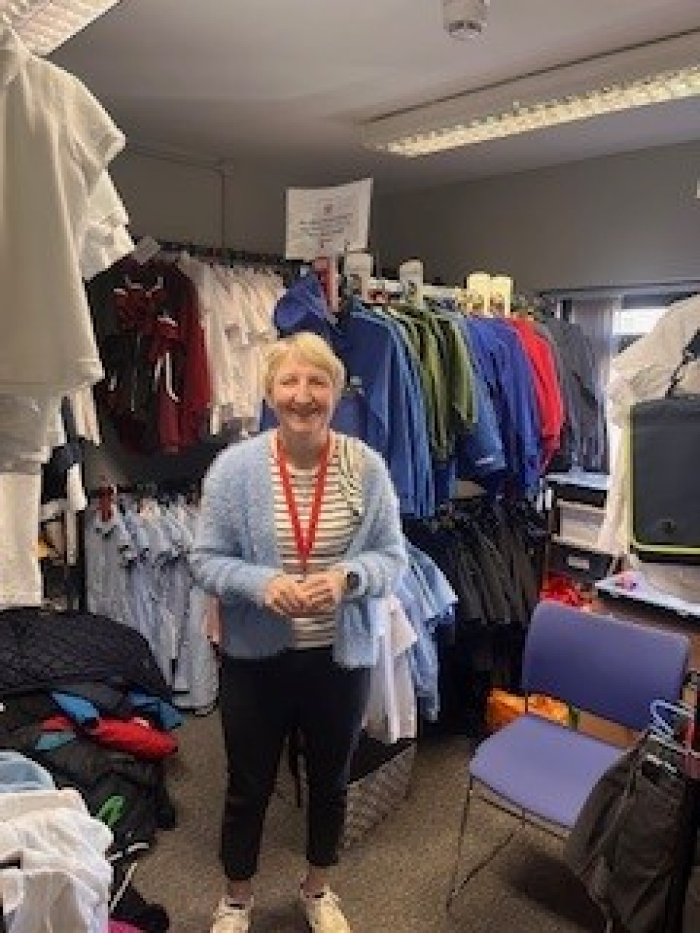 Alsager Community Support's uniform room at the Crewe Road Centre stocks a range of clothing. Alsager School blazers are available for a suggested donation of £5 each and their branded sports tops are £3. All other items will remain at £1. (Photo: ACS)