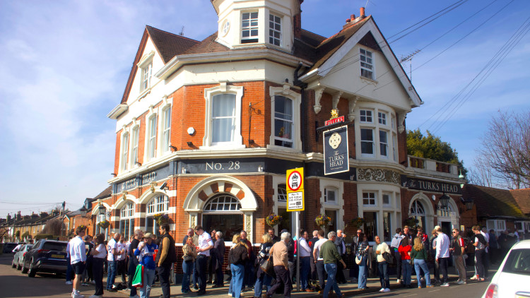 The Turk's Head will screen every England match during the 2026 World Cup, with table reservations now open for football fans (credit: Nub News).