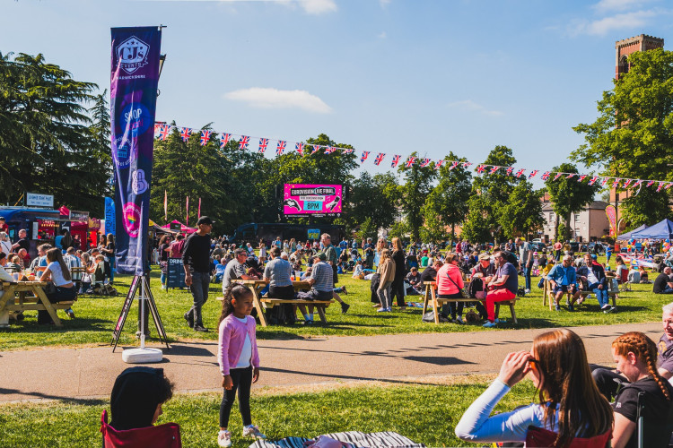 The Eurovision Festival returns to Leamington on Saturday 16 May offering live entertainment, a market, and a Grand Final screening (image via CJ Events) 