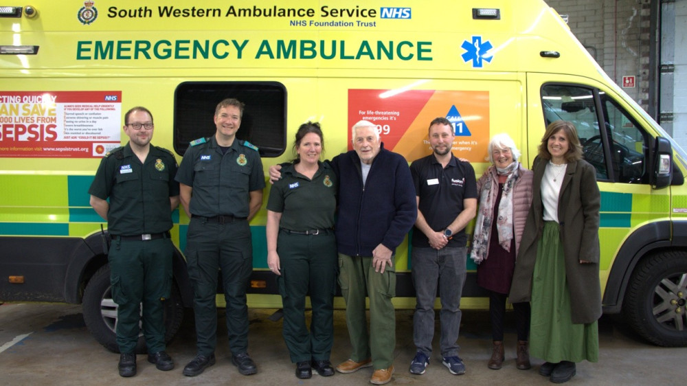 Shepton Mallet cardiac arrest survivor reunited with lifesavers (Supplied) 