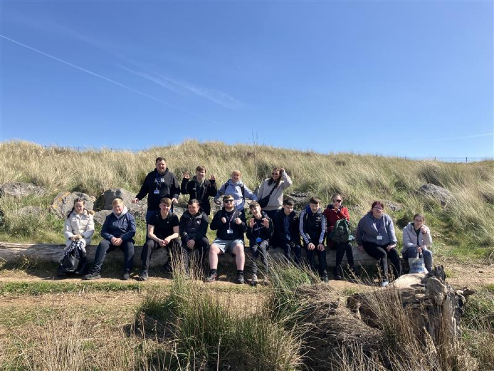 Students visited Red Rocks to explore coastal habitats and learn about native wildlife (Image supplied)