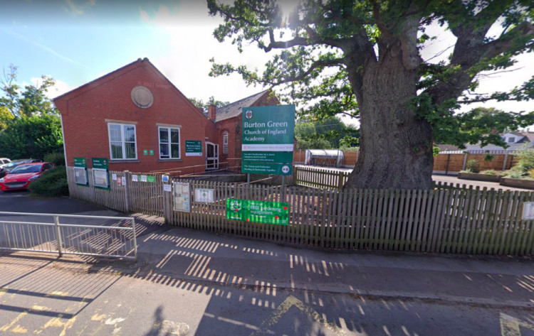 Funding has been approved for Burton Green C of E Academy (image by Google Maps)