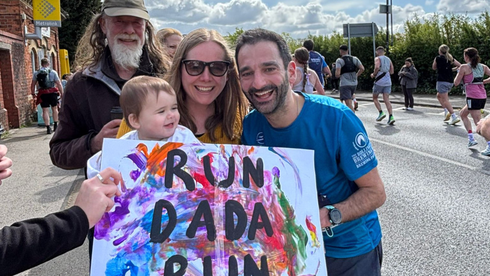 Zach Weaver-Shojaie completed the Manchester Marathon last month, raising more than £1,500 for East Cheshire NHS Charity (Credit: ECNHST)