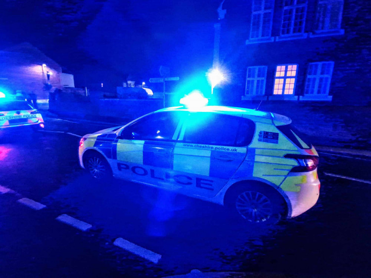 On Friday 8 May, Cheshire Police arrested two males, aged 47 and 39, for dangerous driving on Edleston Road (Photo: Nub News).