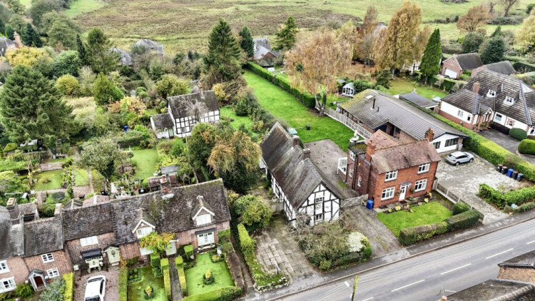 The Grade II listed detached three-bedroom cottage on Main Road, Betley (Photo: James Du Pavey).