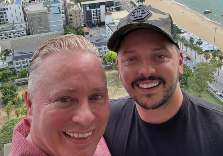 Barrie Drewitt-Barlow (left) and his husband Scott Hutchison. Picture from Instagram.
