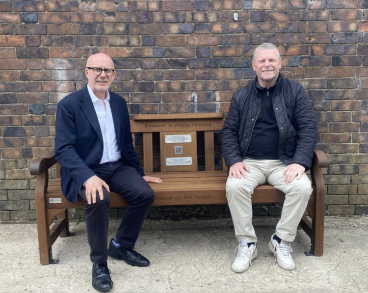 Racing Club Warwick unveiled a suicide prevention bench on May 12, supported by Legend on the Bench Charity (image via Racing Club Warwick)