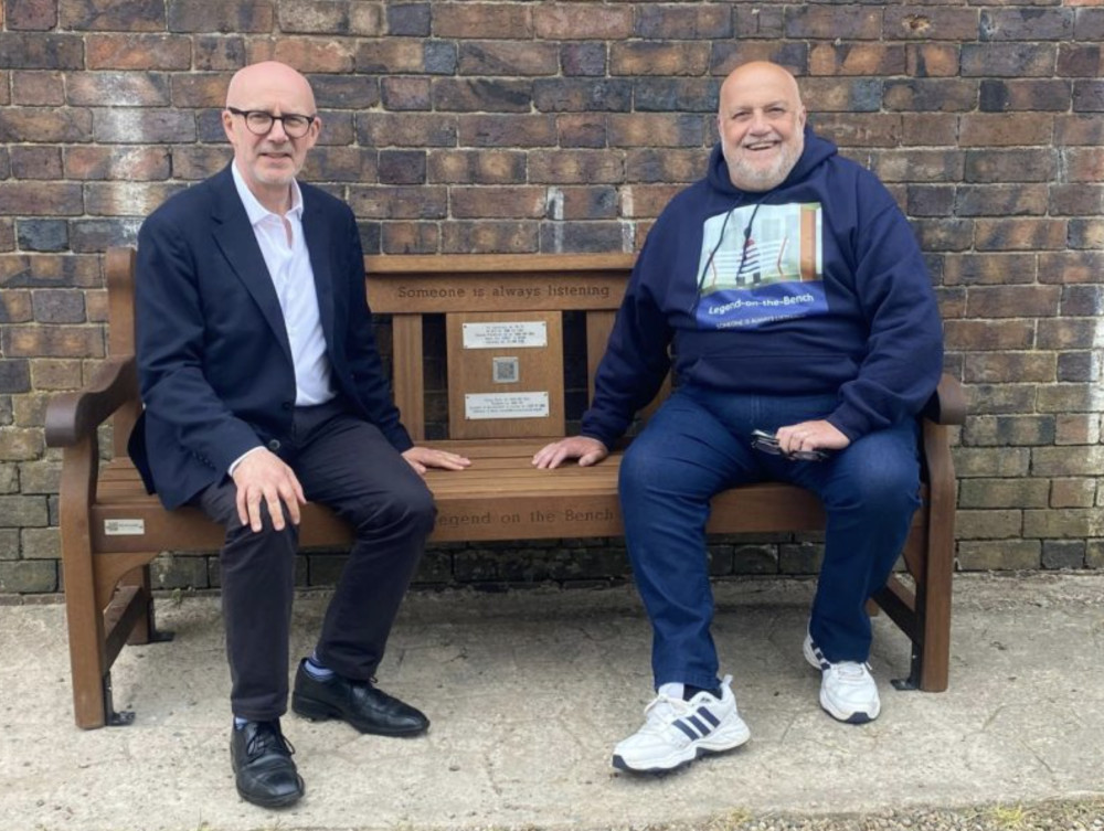 Racing Club Warwick unveiled a suicide prevention bench on 12 May, supported by Legend on the Bench Charity (image via Racing Club Warwick)