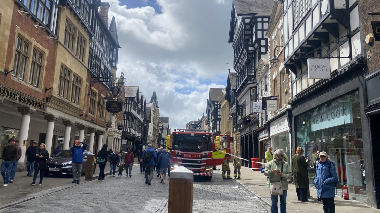 Emergency crews were called to the fashion retailer on Eastgate Street (Nub News)
